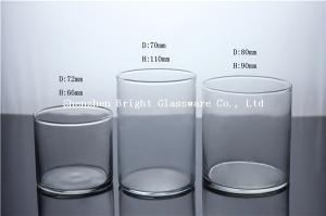 Quality clear blown glass candle cup,blown candle holder wholesale