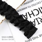 4.0cm*4.5m Wrinkled Edge Polyester Ribbon For Flower Packing