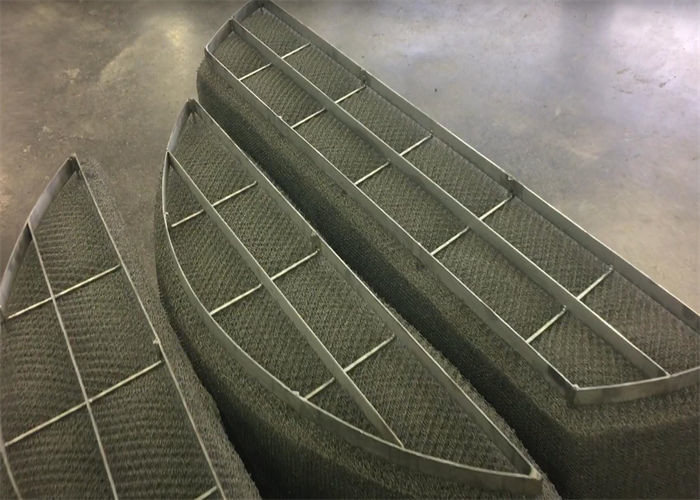 Customized SS304 Distillation Column Special York431 Mesh Pad Demister