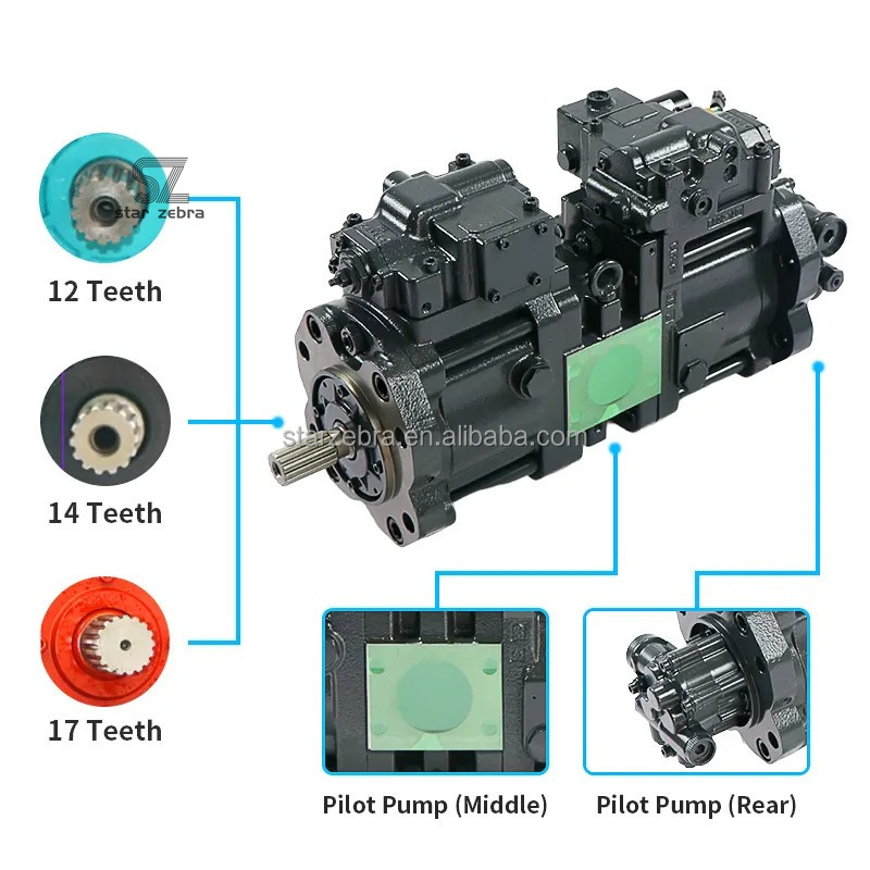 High Guarantee Excavator Main Hydraulic Piston Pump K3V140DT K3V140DT K3V180DT K6V63DT K3V112DT For Kawasaki