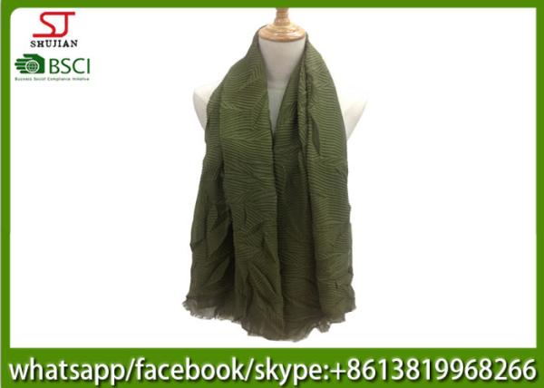 China factory direct supply purple wrinkle spring summer thin scarf 100*180cm