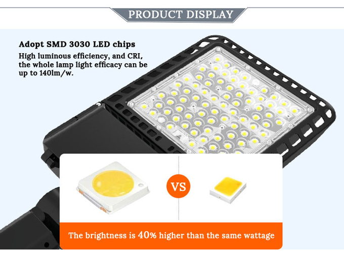 Energy Saving Led Street Lights Night 150Watt LED Street Lamp For Parking Garages