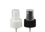 Plastic Ribbed Perfume Pump Sprayer 28/410 Black / White Color For Bottles