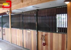 Quality Horse Riding Club Prefab Horse Stalls , Powder Coated Metal Horse Stalls wholesale