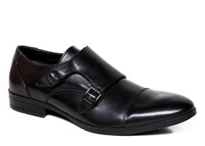 Quality Double Buckled Men'S Dress Shoes Italian Leather Monk Strap Shoes wholesale