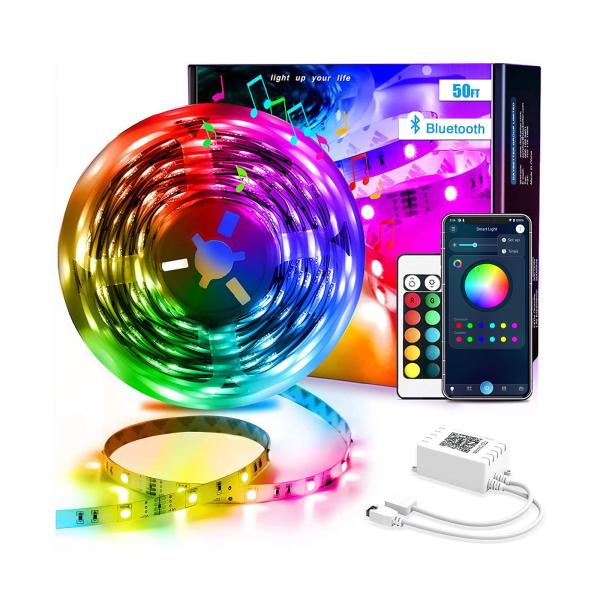 6 To 36V 15M 5050 RGB Smart LED Music Light Lights Music Sync Color Changing