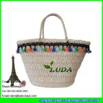 LDYP-009 high quality macrame decoration women summer cornhusk made natural