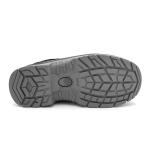 Mens Genuine Leather Boots Black Heavy Duty Safety Boots Slip Resistant