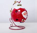 Creative Paint Santa Claus Shining Ceramic Decoration