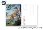 Customized Size 3D Lenticular Postcards Wild Animals Pattern Pictures UV