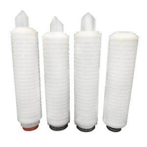 Quality 1kg OD 60 Pleated Polypropylene Water Filter Cartridge with 500L/Hour Productivity wholesale