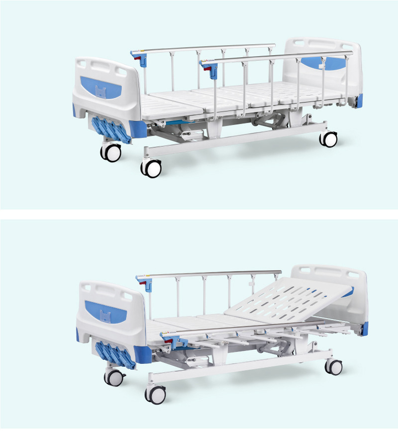 China Wholesale Comfortable Four Cranks Five Functions Manufactures Hospital Bed