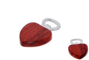Quality Rosewood heart shape bottle/wine/beer opener wholesale