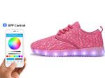 Battery Rechargeable App Controlled LED Shoes Light Up Trainer Sneakers