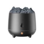 New Mini 400ml Flame Air Humidifier Ultrasonic Oil Diffuser Warm Light Simulated