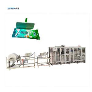 Quality 7.5 KW 2100KG Wet Floor Wipe Making Packing Machine Automatic Packing Machinery wholesale