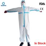 Anti Virus Disposable Protective Coveralls , Disposable Body Suit Non Woven