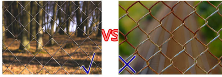 1.8mx10x50mmx50mm2.5mm, 29kg galvanized chain link fence slats Panels from ". Victoria "