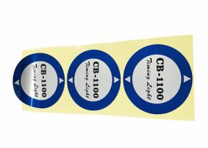 Quality Round Shape Custom Adhesive Labels Glossy / Matte Finish Thickness 0.2 - 0.3mm wholesale