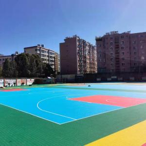 Quality Scratch Resistant Durable PP Tiles Sports Flooring With Eco Friendly Polypropylene Material wholesale