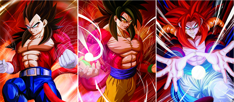 Goku Anime Dragon Ball 3D Lenticular Poster CMYK Printing