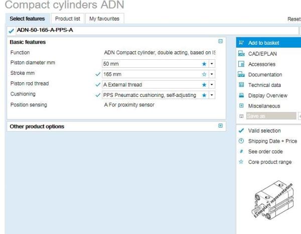 ORIGINAL festo Standards-based cylinders ， Compact cylinders to ISO 21287 >