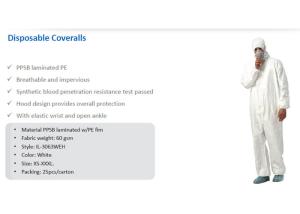Quality Bacteria Barrier Disposable Medical Coverall With Tape For Personal Protective wholesale