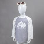 Baseball Custom Tee Shirts 190gsm 100% Cotton Toddler Raglan Sleeve 16T