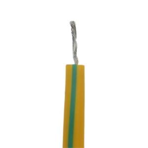 Quality HEAT 180 Stranded Ground Earth High Temp Silicone Cable 4mm2 Yellow / Green wholesale