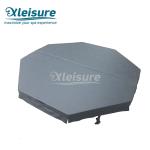 Durable Octagon Inflatable Spa Cover Thermal Inflatable Hot Tub Lid Dark Grey