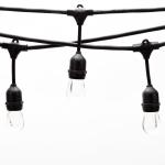 Waterproof E27 LED Bulb String Light 2W Holder 12V 24V 110V