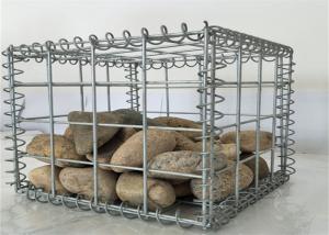 China 50x100mm Opening Mesh Galvanized Welded Gabion Box Stone Cage on sale