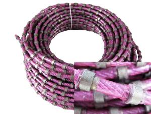 Quality Hard Rock Marble Block Diamond Coated Wire Saw For Stone 25-35m/S Line Speed wholesale