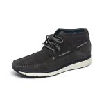 Pig leather Lining Anti Slip Mens Grey Leather Boots