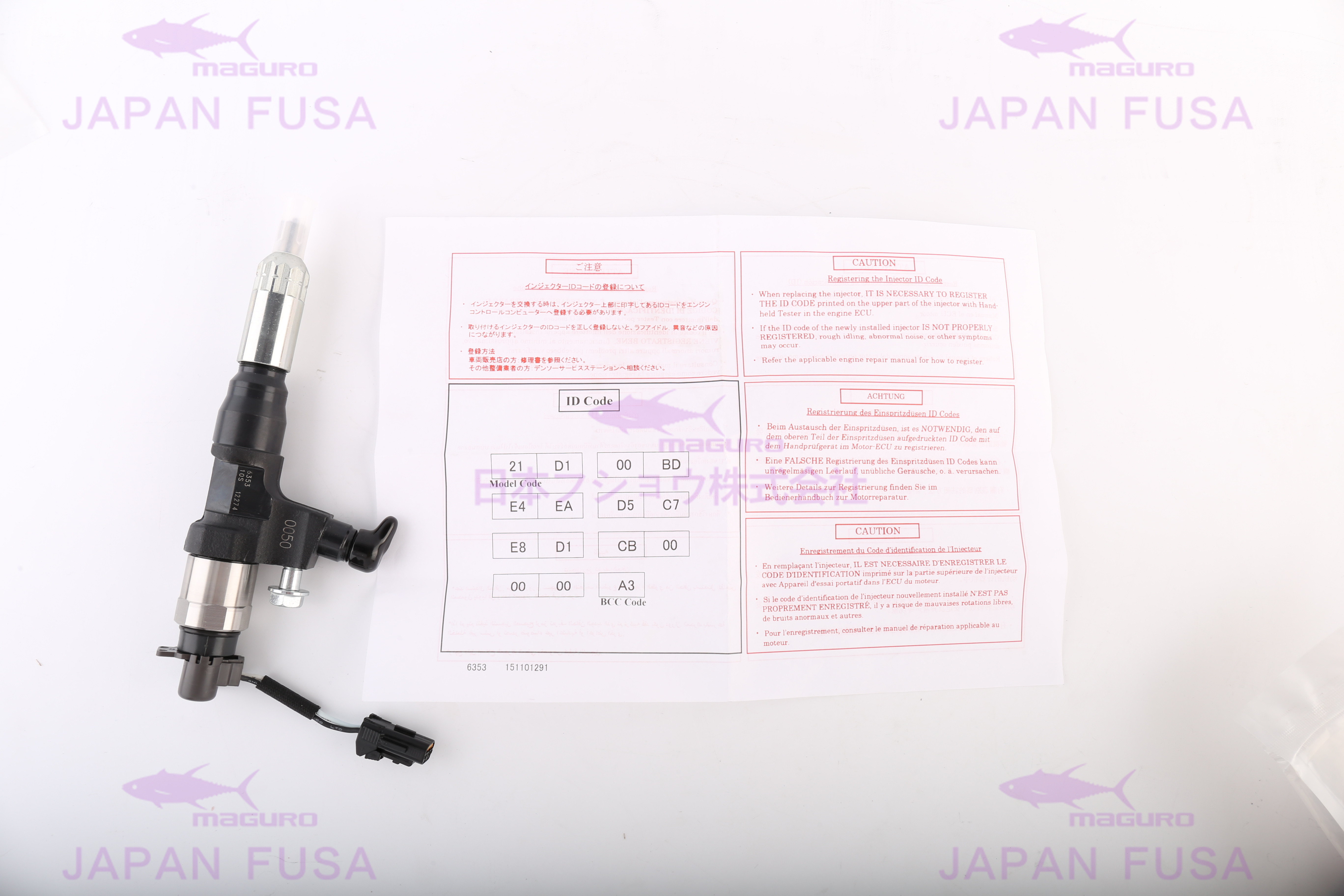095000-6593 Diesel Fuel Injector , Denso Common Rail Injector for J08E 23670-E0010 SK350-8
