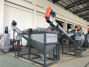 Quality PET 8m Plastic Recycling Washing Line 5.5kw Sink Float Plastic Separation wholesale