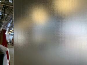 Quality Frosted Acid Etched Tempered Glass Decreration Cross Wire Drawing wholesale