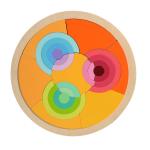 Early Childhood Development Wooden Rainbow Puzzle Blocks