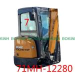 71MH-12280 HYUNDAI Excavator Window Replacement Right Side Position NO.7