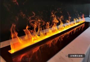 Quality Brown Electric Fireplace With Added Moisture Humidifier And Overheating Protection wholesale