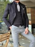 Black Slim Fit Stretch Suit