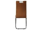 Taupe Faux Leather 60KGS 0.25CBM 43cm Upholstery Dining Chair