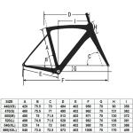 18 Speed SAVA Carbon Fiber Road Bike 150kg Load Double V Brake