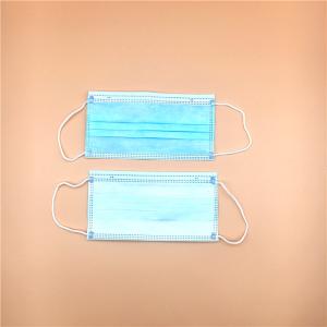 Quality Blue Colored 3 Ply Non Woven Face Mask Anti Pollution High Efficiency wholesale