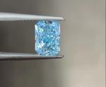 Loose CVD Vivid Lab Grown Blue Diamonds Radiant Shape VVS Clarity