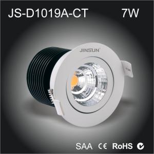 Quality 180 degree rotatable 7W cob downlight cut out 70mm anti glare downlight wholesale