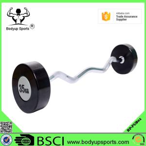 Quality Rubber Covering Fitness Equipment Barbells With Chromed Steel Handle wholesale