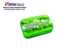 Quality Powerful Fresh Breath Sugar Free Cough Lozenges In Emboss Tin Box wholesale