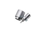 Matte Silver Perfume Cap Aluminum Cylinder Bottle Lids Non Spill
