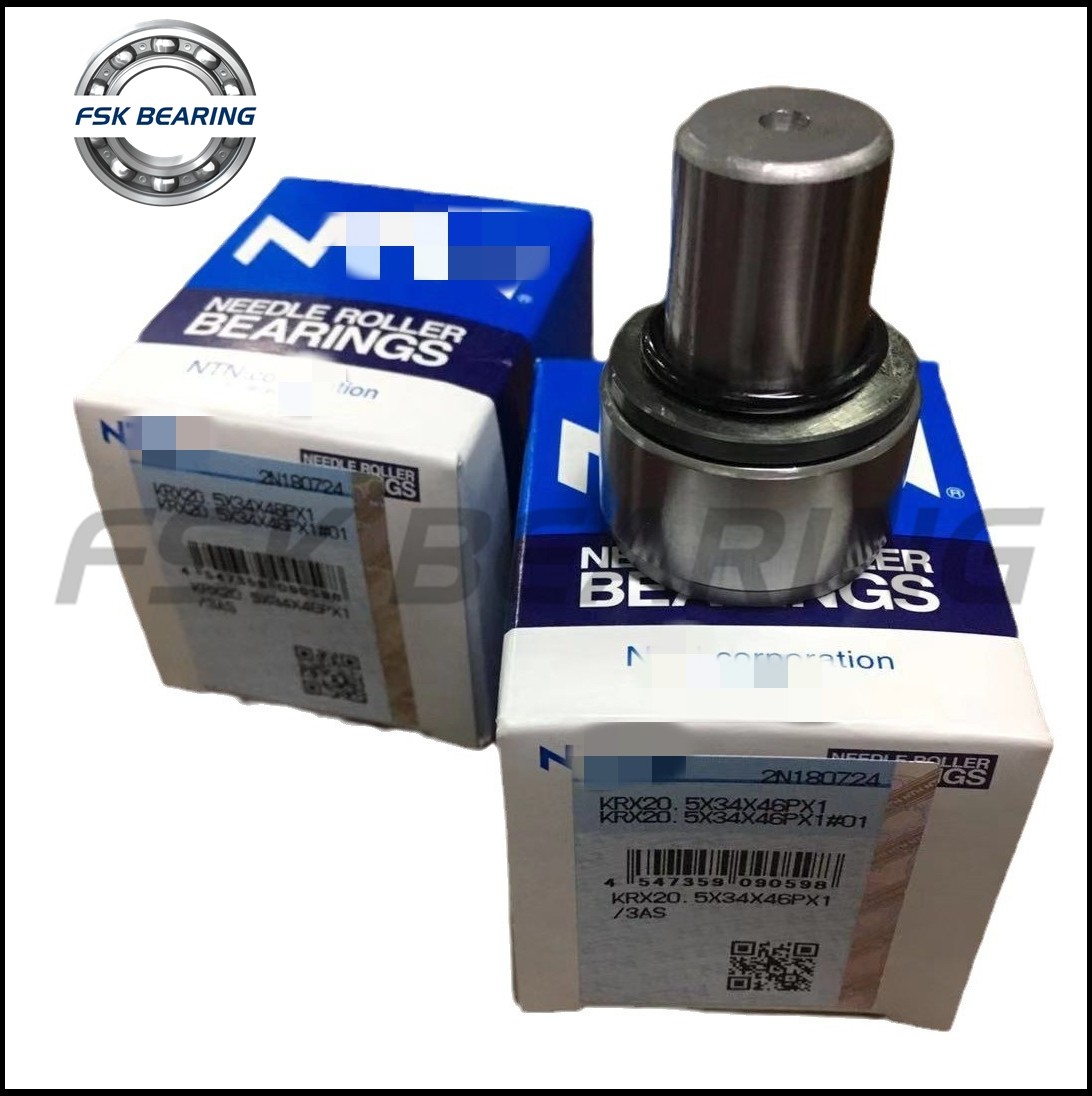 Cam Follower KR22F Needle Roller Bearing With Cage Spherical Outer Ring Long Life